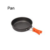 Ensemble kit de cuisine popote camping en aluminium "LISM - Outdoor kit" - Poele | Planète Rando