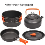 Ensemble kit de cuisine popote camping en aluminium "LISM - Outdoor kit" - Kit 3 pcs | Planète Rando