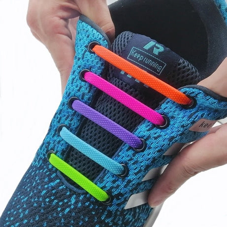 Lacets élastiques en Silicone pour chaussures de sport "Tilusero - Quick lazy shoeslace" - | Planète Rando