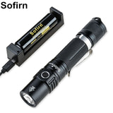 Lampe de poche tactique à lumière LED 1200 lumens Cree XPL HI "Sofirn - SP31-V2.0" - Avec batterie | Planète Rando