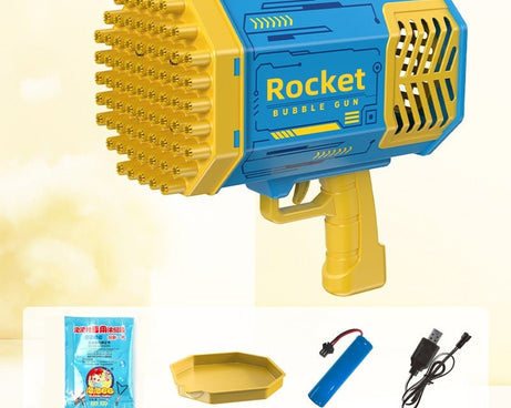 Machine à bulles de savon / fusée à 69 trous pour enfant "Bazooka - Bubble Gun" - Planète Rando