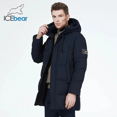 Manteau hiver mi-long à capuche pour homme "ICEbear - MWD3061D" - Planète Rando