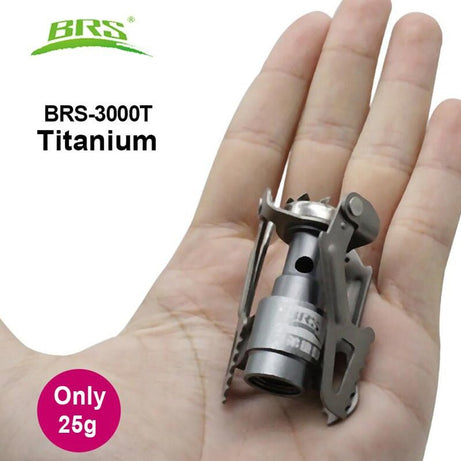 Mini-réchaud portable en Titanium / accessoire de survie 25g "BRS - 3000T" - | Planète Rando