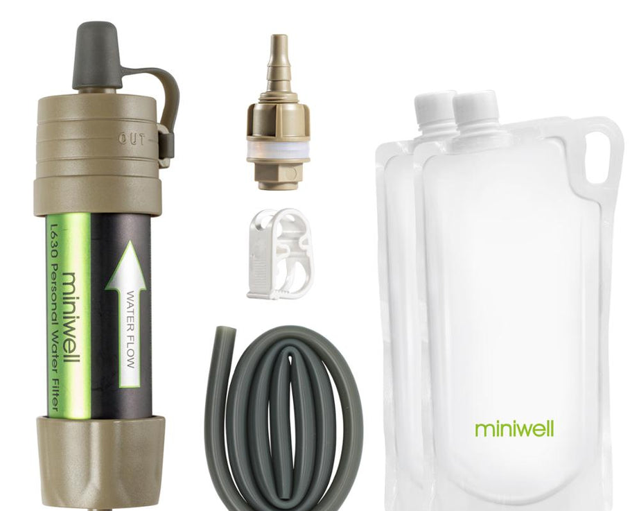 Paille filtrante / filtration à eau portable filtrant 99,9% des bactéries "Miniwell - L630" - Planète Rando