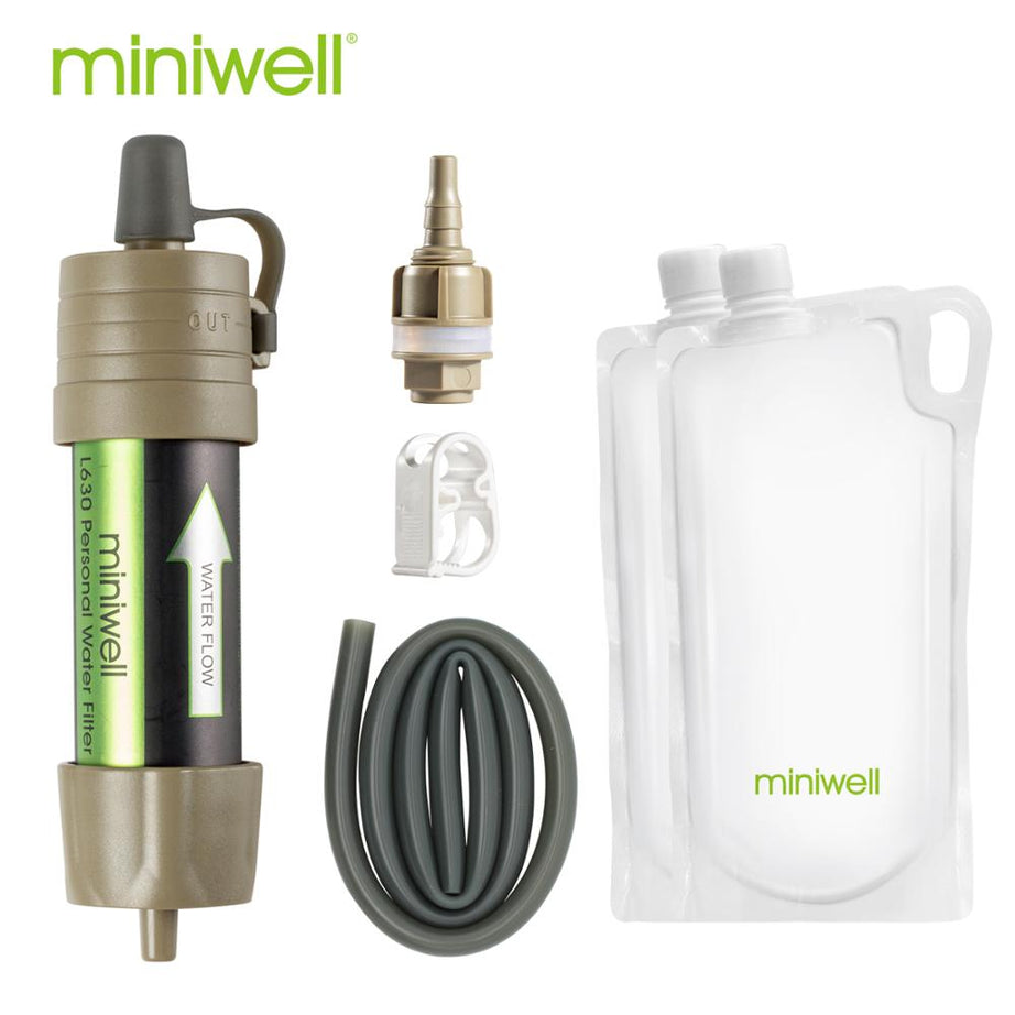 Paille filtrante / filtration à eau portable filtrant 99,9% des bactéries "Miniwell - L630" - | Planète Rando