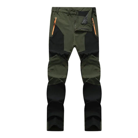 Pantalon de randonnée imperméable pour homme "TRVLWEGO - Windstopper AD145" - Vert foncé / L | Planète Rando