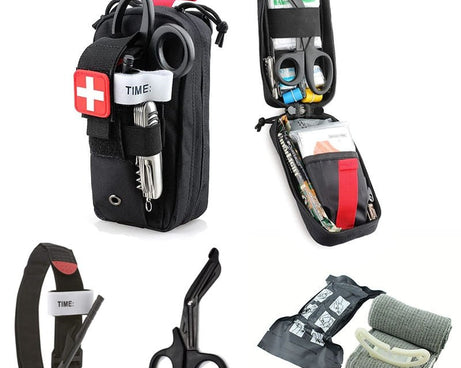Pochette tactique médicale, IFAK / kit de premiers secours "Clusgo - EMT medik" - Planète Rando