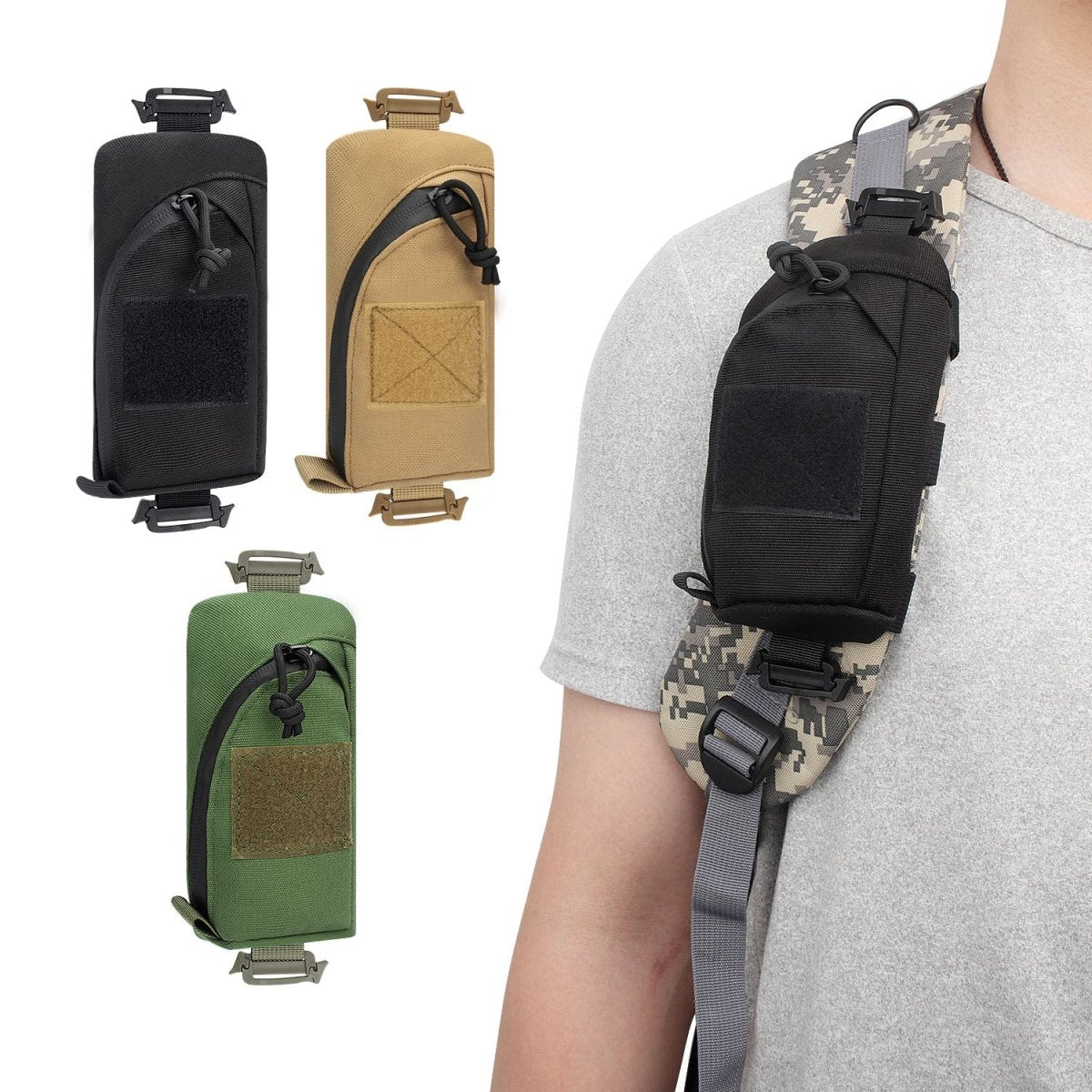 Pochette tactique pour téléphone & talkie-walkie EDC "Kosibate - tactical mini-pouch" - Planète Rando