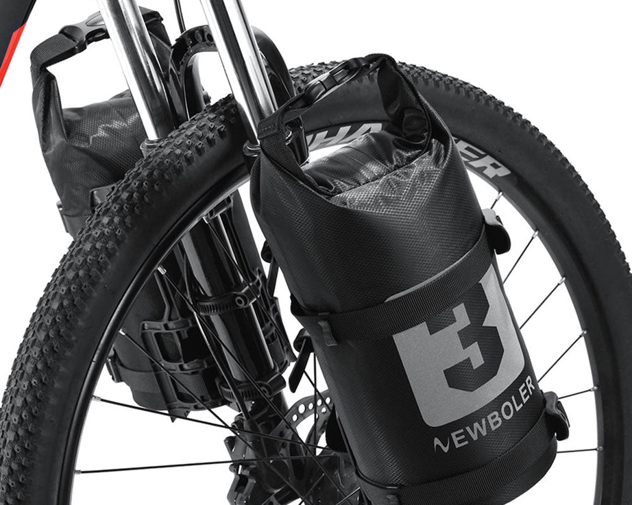Sacoche de vélo 100% imperméable sur fourche de vélo 3L / 7L "NEWBOLER - BAG204" - Planète Rando