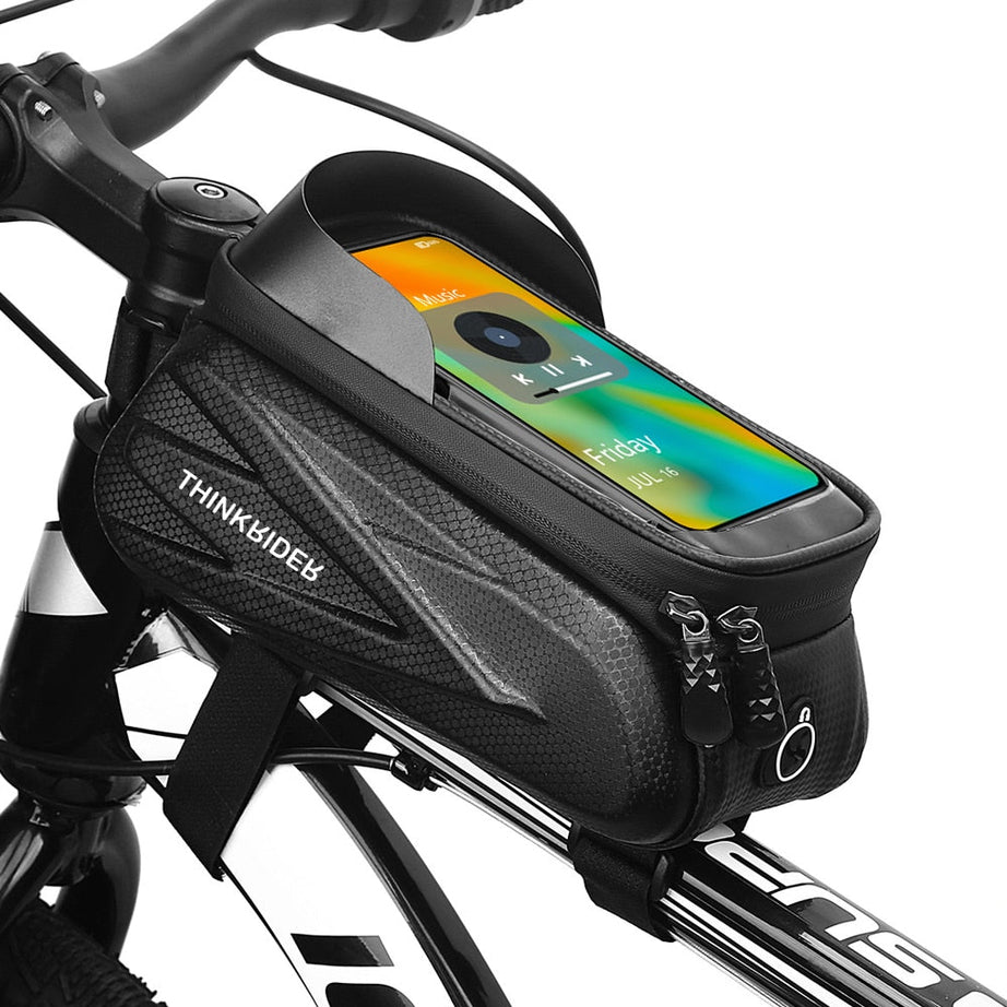 Sacoche de vélo de cadre avec étui pour écran tactile de 7 pouces