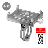 Support téléphone vélo guidon HONEVER GUB Series avec pince rotative, molette réglable et sangles de sécurité offertes.