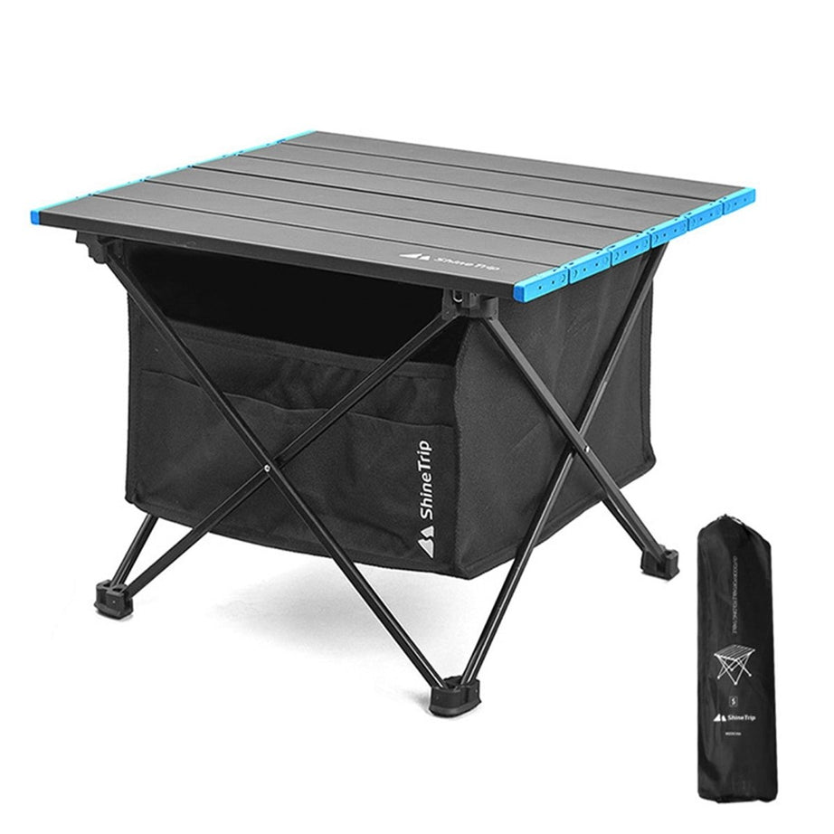 Table pliante d'extérieur avec sac de rangement "ShineTrip - Camping set" - Planète Rando