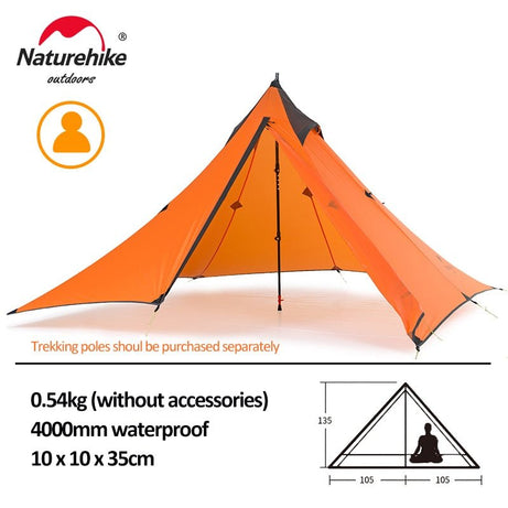 Tente de camping ultralégère pour 1 personne à partir de 500g "Naturehike - Spire 1 shelter" - Tent fly | Planète Rando