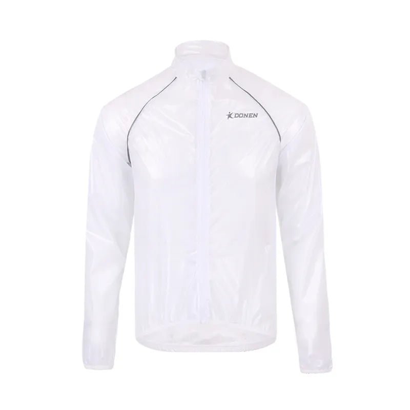 Veste de cyclisme / cycliste imperméable UPF30+ "DONEN - Rain coat" - White / XS | Planète Rando